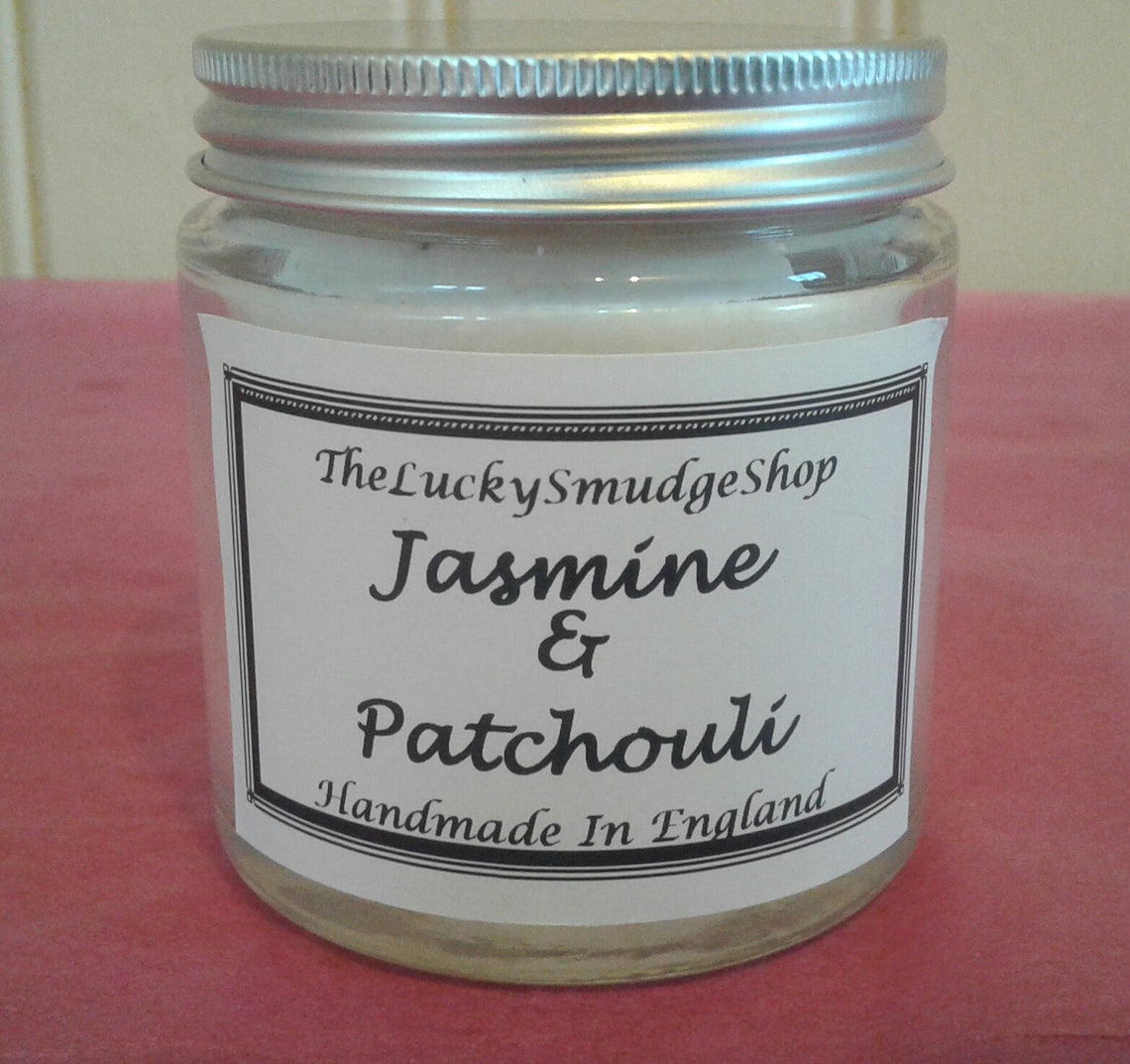 JASMINE & PATCHOULI Candle Infused With High Premium Oils and Etsy UK