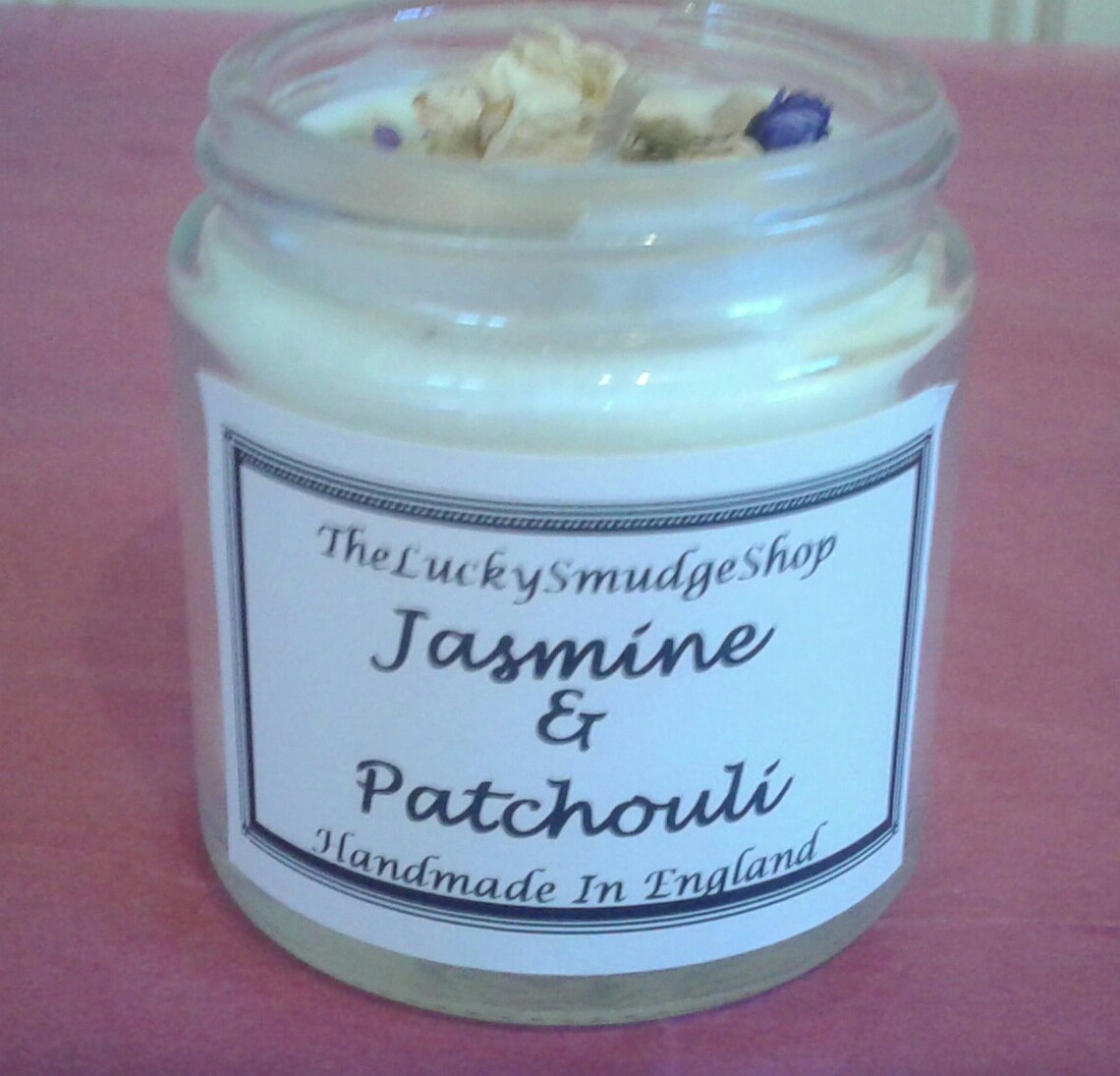 Home Fragrance Candle JASMINE & PATCHOULI/ Infused With High Etsy UK