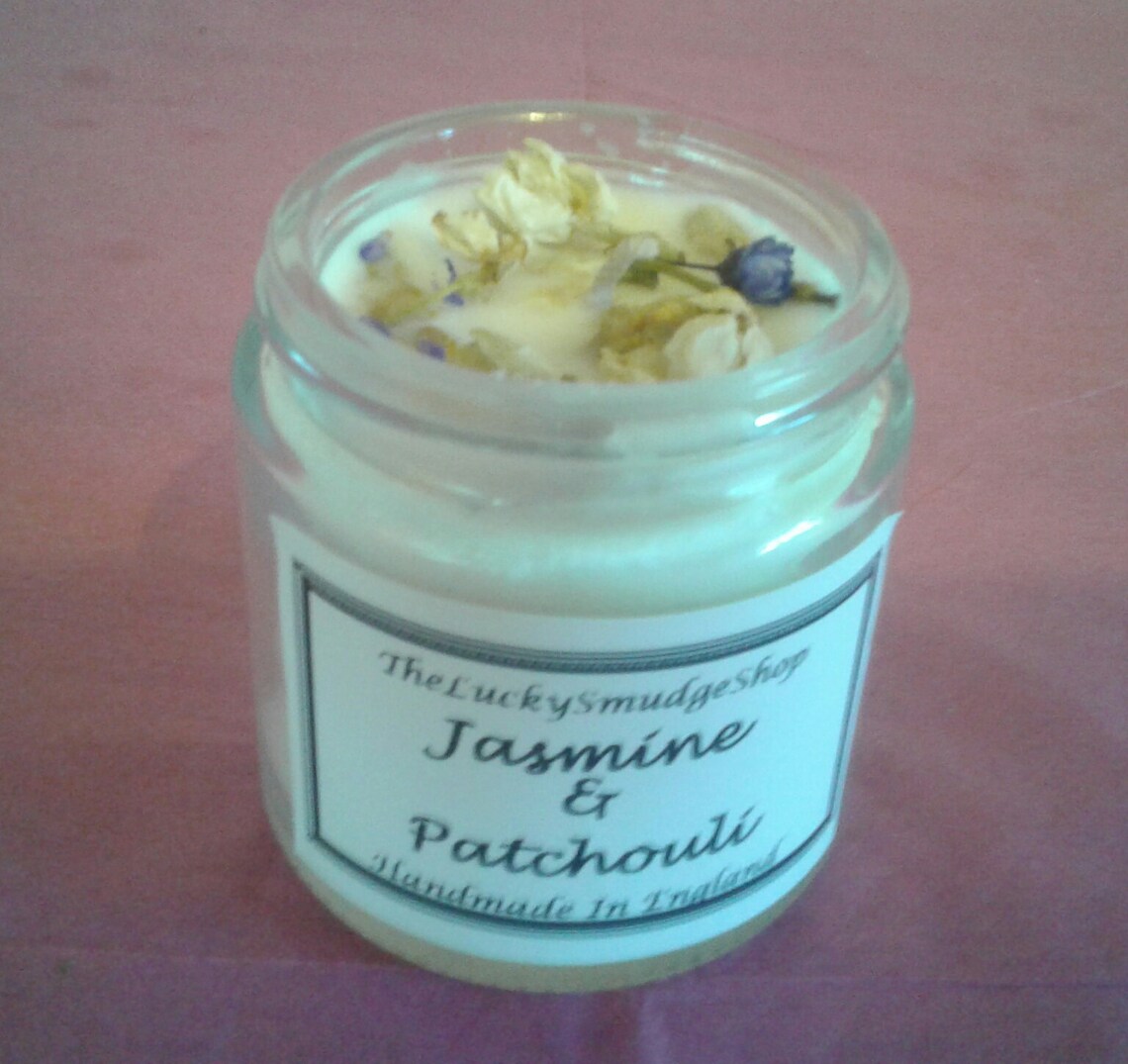 JASMINE & PATCHOULI Candle Infused With High Premium Oils and Etsy UK