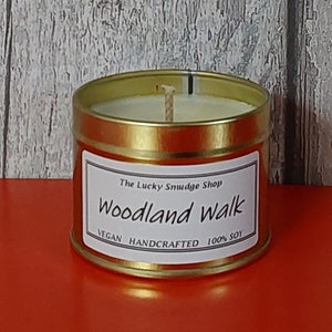 Woodland Walk CANDLE/Soy Waxed/Highly Fragranced/Winter/Christmas Gift Idea
