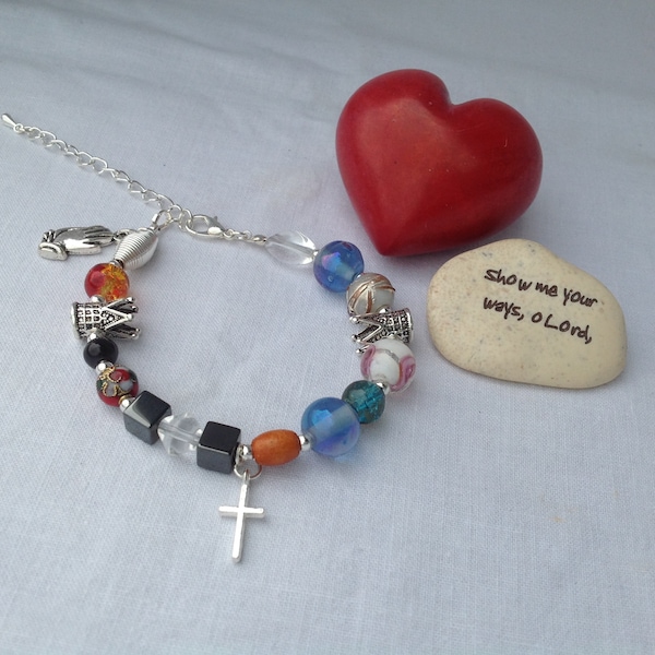 The Lord's Prayer beaded bracelet