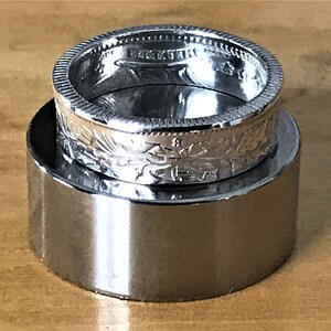 1921 Swiss 1 Franc Silver Smaller to Mid-Size Coin Ring