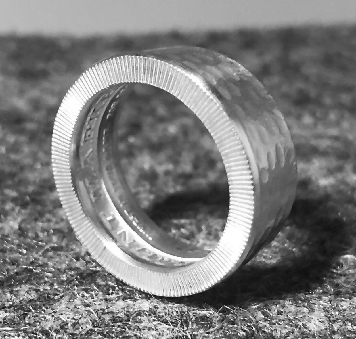Dimpled Golf Ball Marker .999 Silver Coin Ring - Etsy