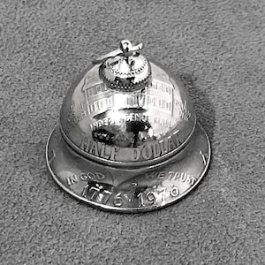This Bell Features Another Version Of a 1776 - 1976 Bicentennial Half Dollar Bell - Crown Style May Vary Slightly Depending on Availability