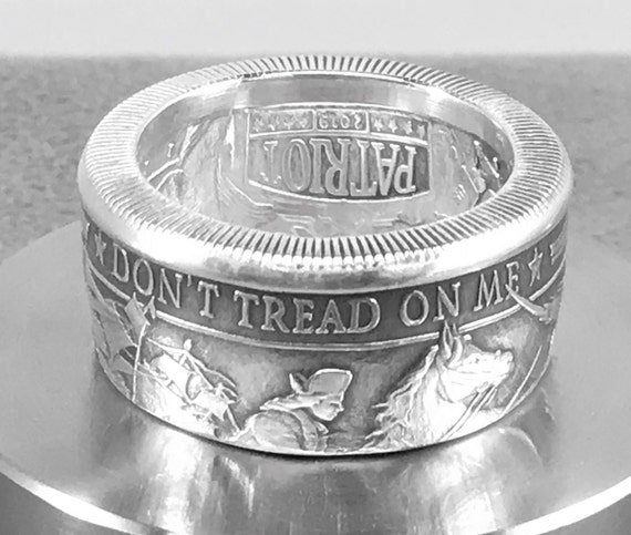 Don't Tread on Me - Silver Statement Coin Ring - From a One