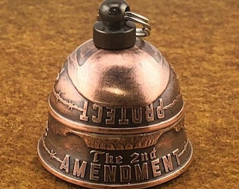 Protect the 2nd Amendment - Handmade, Motorcycle / Gremlin / Collectable Coin Bell