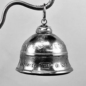 Assorted Coin Bells - This One Features a Bell Made From Two 1960 Hong Kong One Dollar Coins - Other Bells Available Too In Bell Section