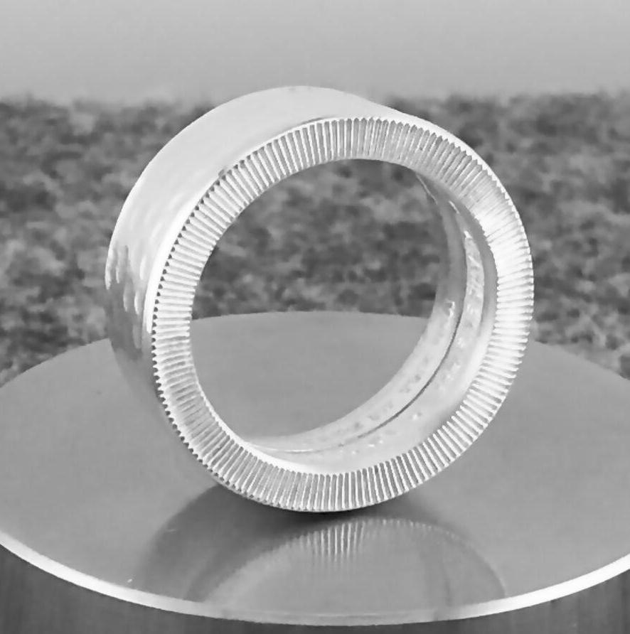 Dimpled Golf Ball Marker .999 Silver Coin Ring - Etsy