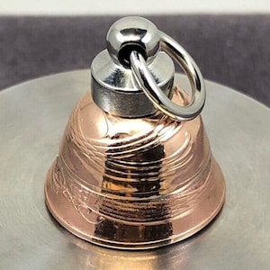 Irish Spirit Bell - This Bell Features Two Ireland 1 Pence Coins - Tiny Bells Suitable as Collectable, Ornamental and Motorcycle Bells