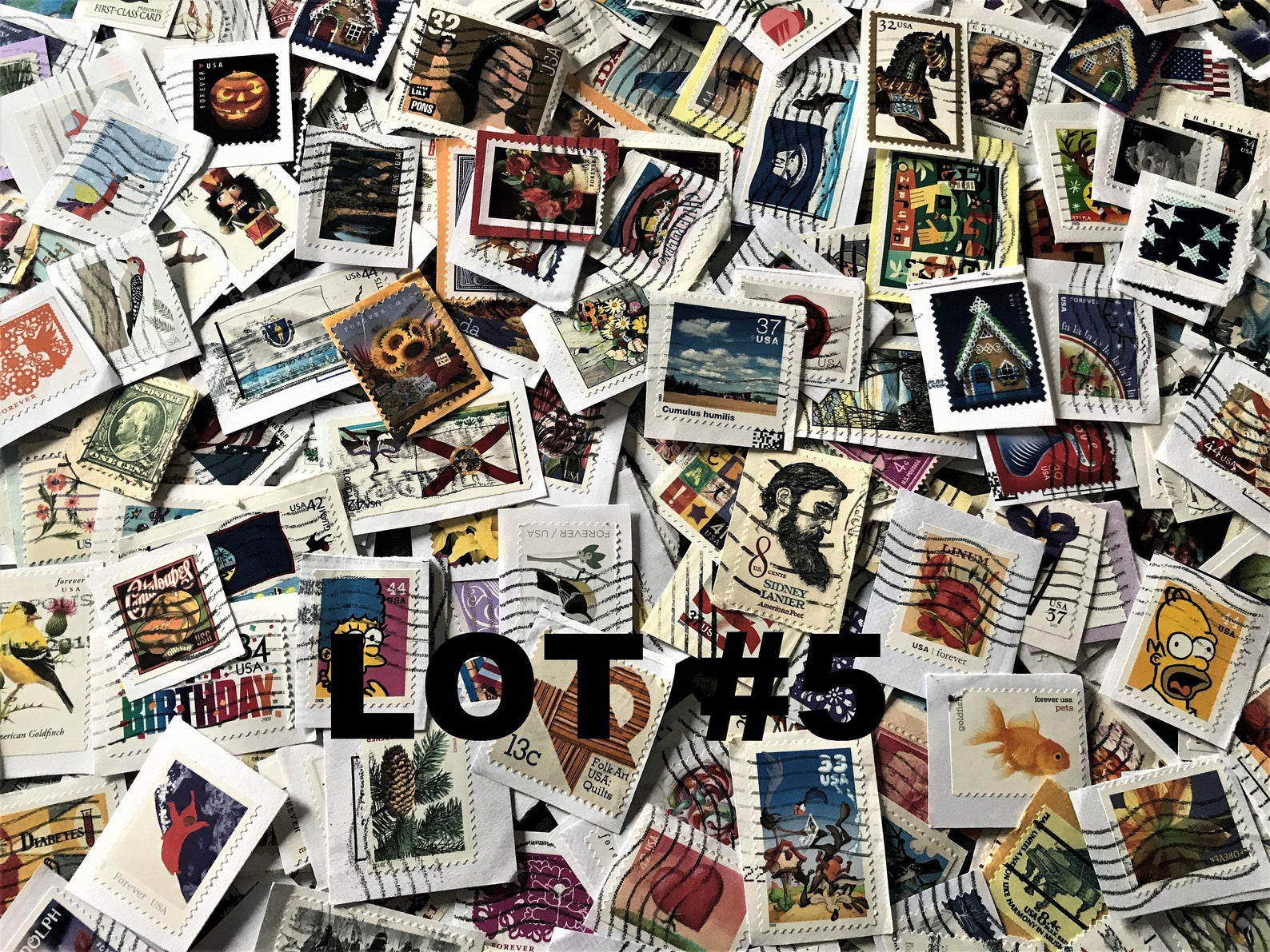 400 U.S. Used Postage Stamps Still On Paper 100 Vintage Etsy