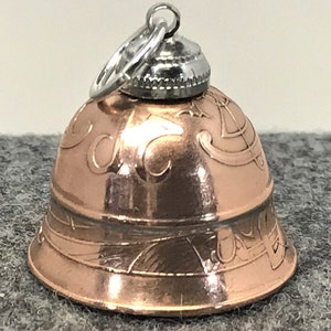 Irish Spirit Bell - This Bell Features Two Pre-Euro, Ireland 2 Pence Coins - Crown Style May Vary Slightly Depending on Availability