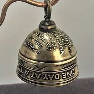 Recovery Bell - Made from two tokens - To Thine Own Self Be True - Two styles, please see pictures - Crown style may vary slightly