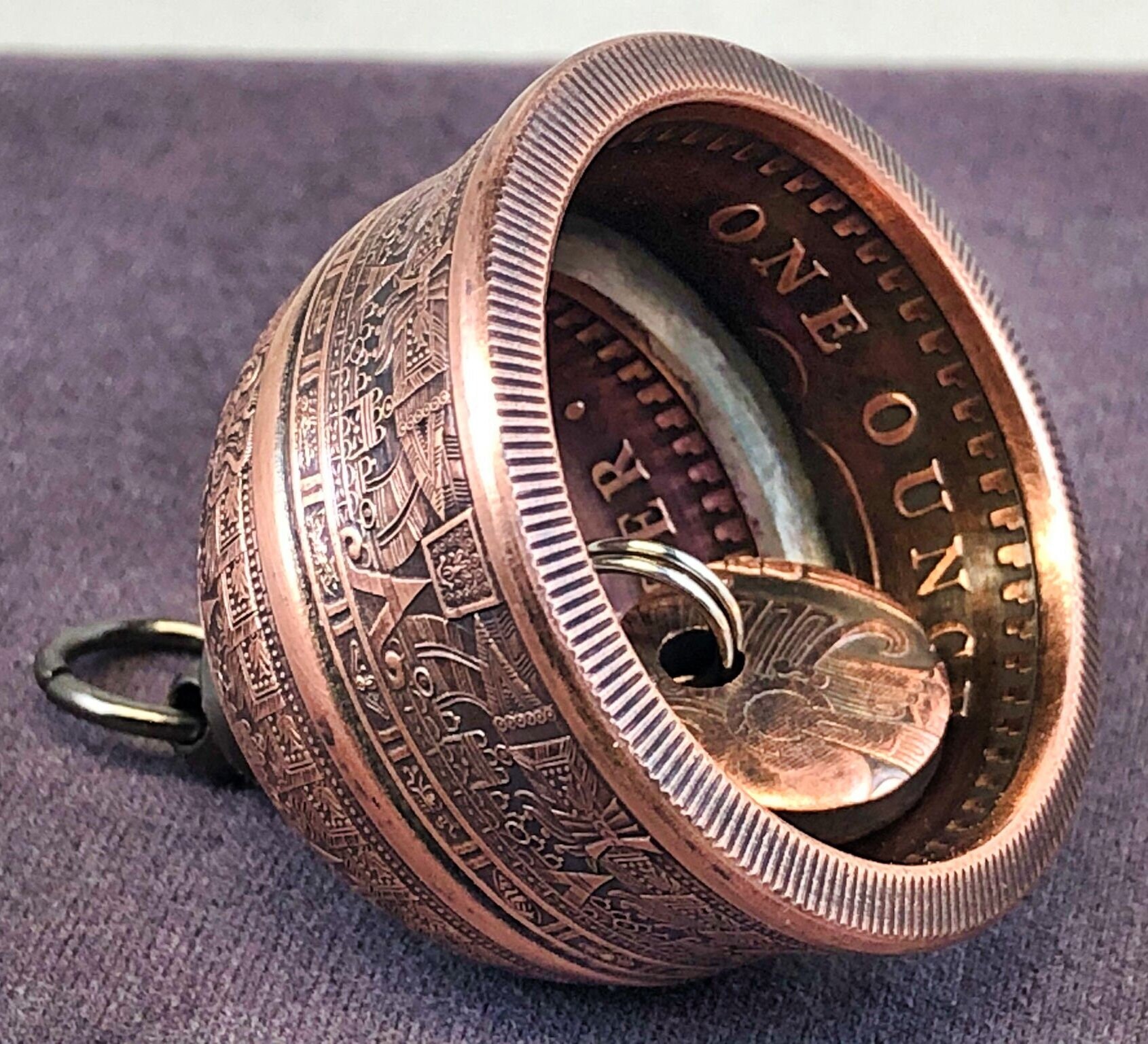 Aztec Calendar Copper Motorcycle Collectable Bell - Made From Two, 1 ...