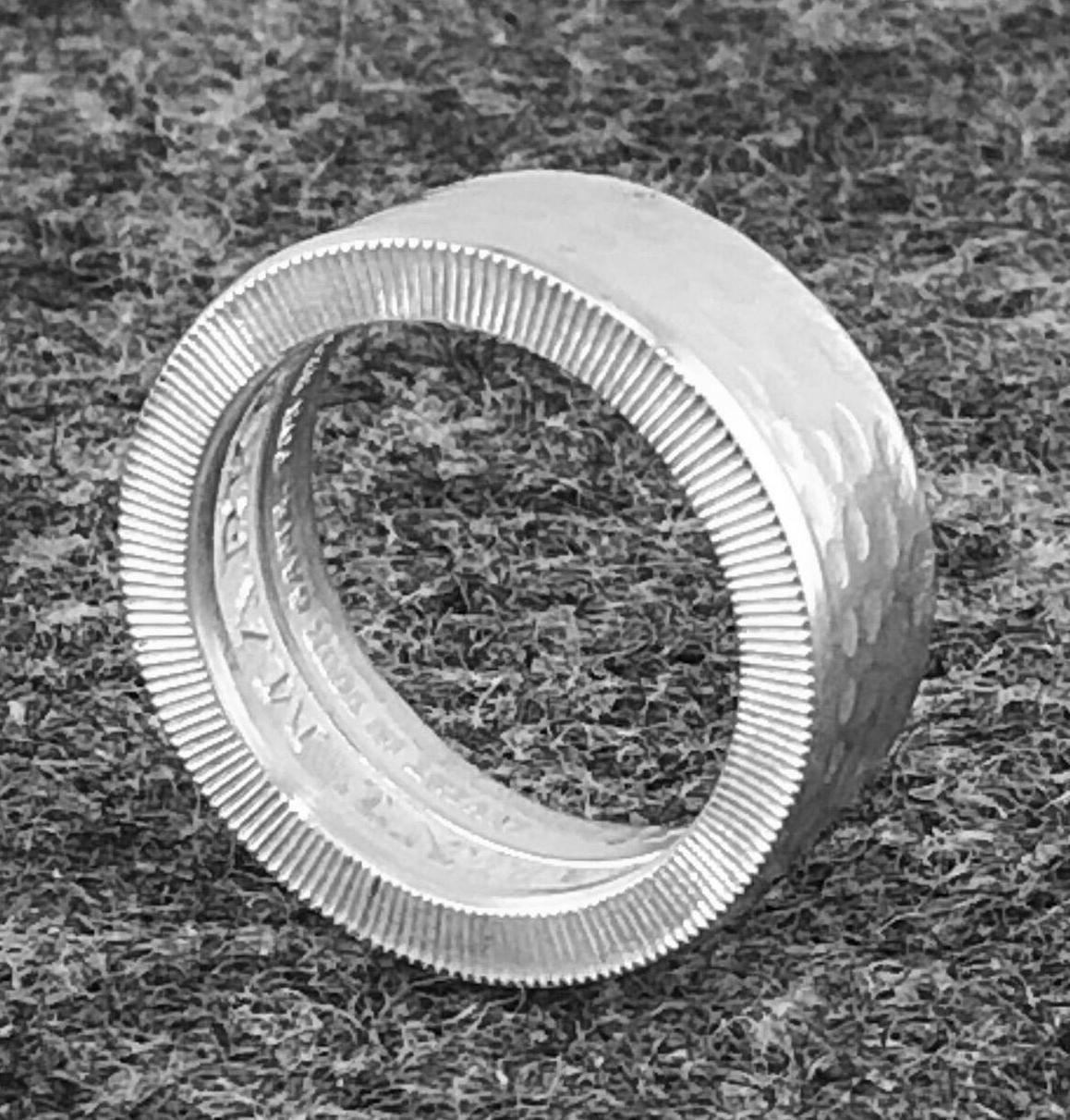 Dimpled Golf Ball Marker .999 Silver Coin Ring - Etsy