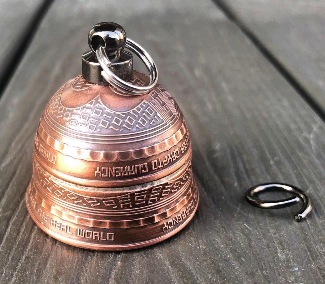 Bitcoin - Motorcycle/Collectible Bell - Made from Two 1-Ounce Pure Copper  Rounds