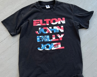 Vintage 1995 Billy Joel Elton John Face to Face Tour Shirt - Etsy