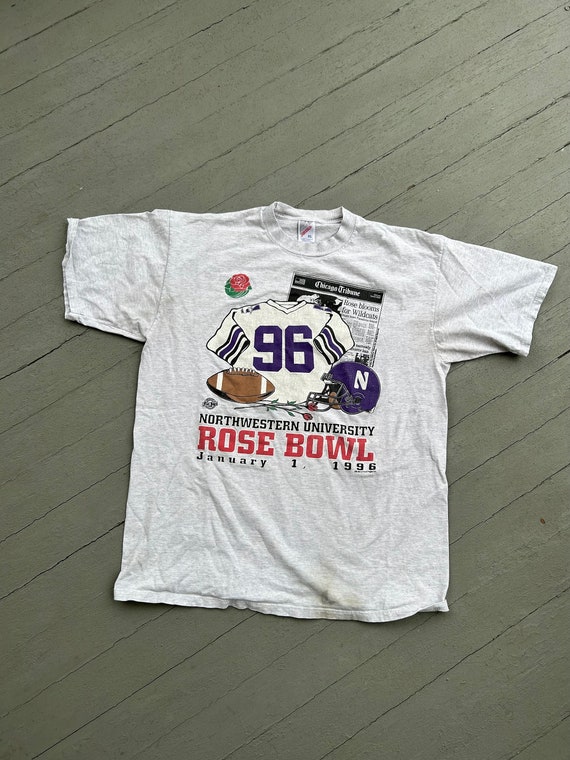 Vintage Northwestern University Tshirt Rose Bowl C