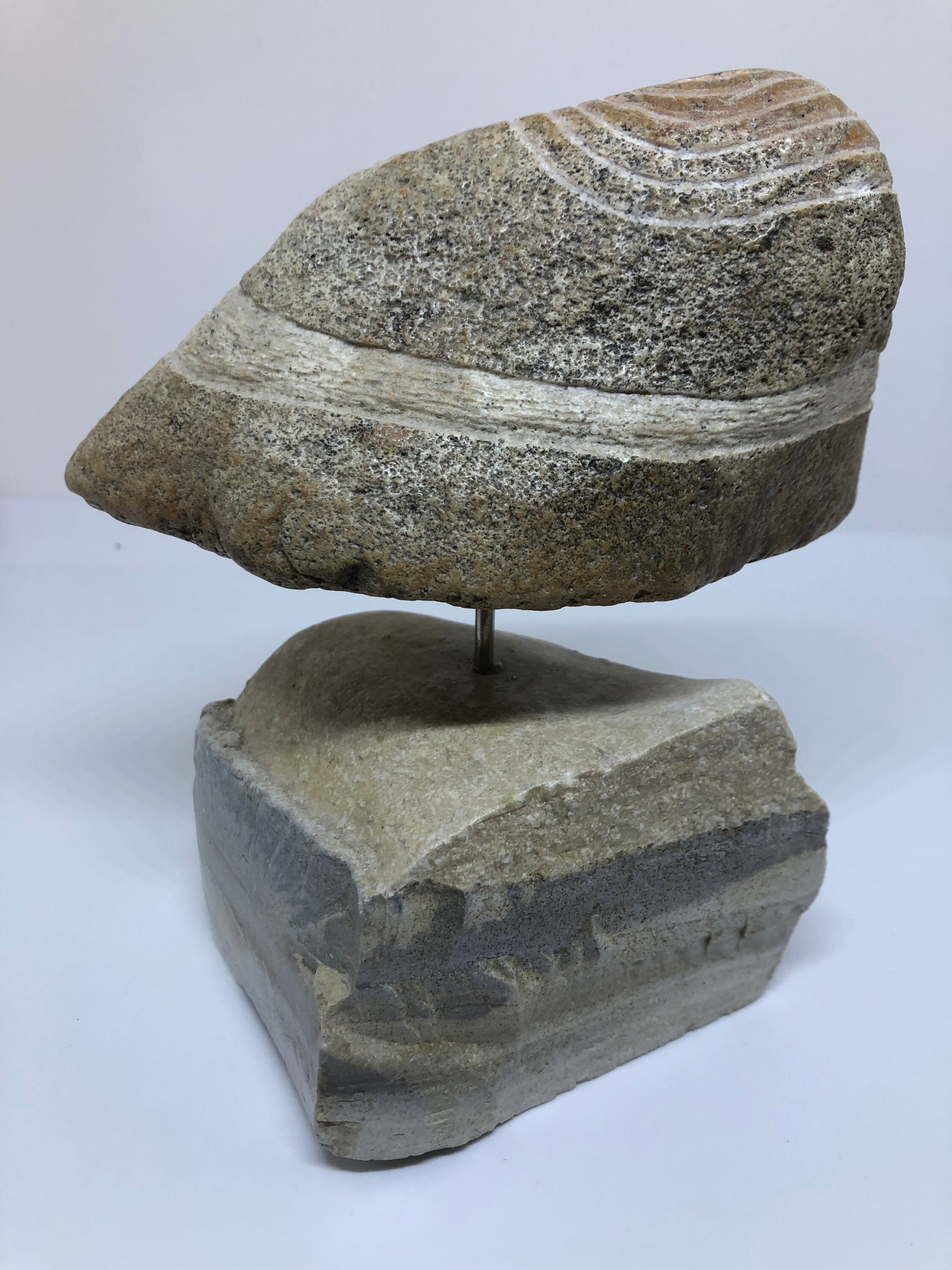 I10 Abstract Stone Sculpture: Jörmungandr - also known as the Norse Midgard Serpent or World Serpent