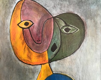 Hommage à Picasso: Tête de Femme - Original from 1937