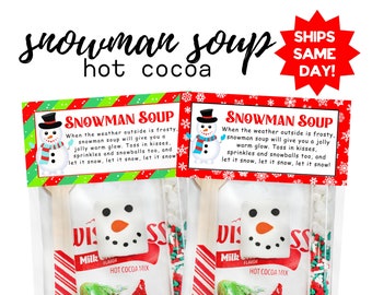 Hot Cocoa Kit | Hot Cocoa Stocking Stuffer | Snowman Soup Hot Cocoa | Holiday Treats | Holiday Hot Cocoa Kit