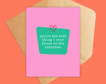 Funny Valentine's Day Card | Internet Love