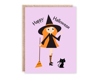 Witch Halloween Greeting Card | Spooky Happy Mail