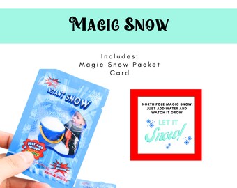 Magic Snow | Elf Props | Stocking Stuffer Ideas | Elf Prop Ideas | Instant Snow | Holiday Favors | Holiday Party Favors