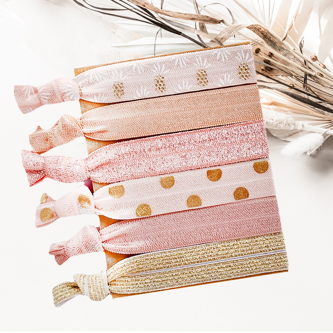 Boho Hair Tie Set Elastic Hair Tie Gift Set Bridesmaid Gift Box Filler