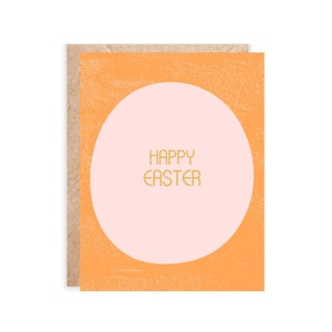 Happy Easter Greeting Card: Modern Design with Kraft Envelope