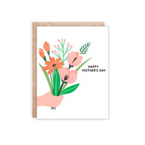 Best Mom Ever Greeting Card | Mother&#39;s Day | Birthday Card for Mom | Floral Mother&#39;s Day Cards | Mother&#39;s Day Gift