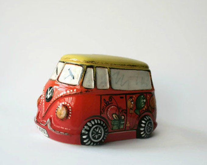 Volkswagen Bus Bus Cash Box Hippie Style Gift for Boy VW - Etsy