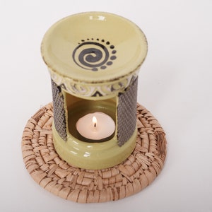 Ceramic oil warmer Fragrance lamp Tea light holder Aroma lamp Aroma diffuserMindfulness gift Oil warmer image 3