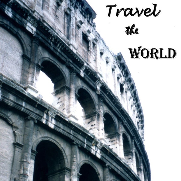 Travel the World, Travel Photograph, World Travel, History, Rome, Roman Architecture, Adventure, Art, Gift for Travelers, Wall Art, Vacation