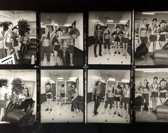 The Spice Girls | Enlarged Contact Sheet | 14 x 11 inch | Spice World | Britpop | Posh Spice, Baby Spice, Sporty Spice, Scary Spice