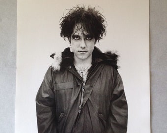 Robert Smith | The Cure | 16 x 12 inch | Silver Gelatin Hand Printed Photograph | Archival Print, For A Music Lover | Gift For A Cure Fan