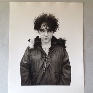 Robert Smith | The Cure | 16 x 12 inch | Silver Gelatin Hand Printed Photograph | Archival Print, For A Music Lover | Gift For A Cure Fan