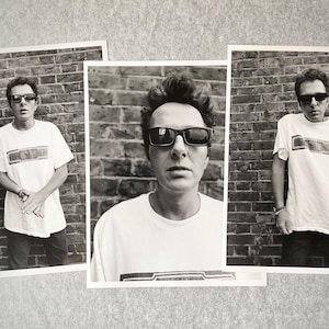 Joe Strummer | Czarno-biały wydruk fotograficzny | The Mescaleros, The Clash | Rzadkie fotografie punkowe, prezent dla fana Joe Strummera i The Clash