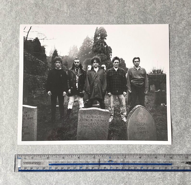 The Cure | Black & White Photo Print | Wild Mood Swings, 1996, Robert Smith, Simon Gallup | Rare The Cure Photograph, Gift For The Cure Fan image 2