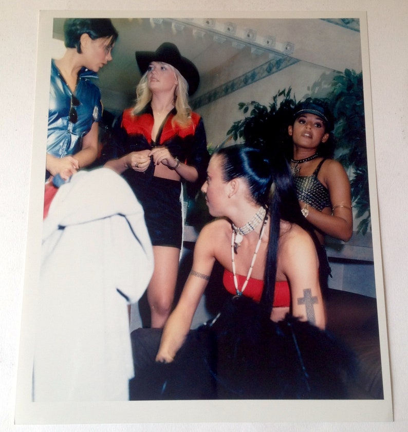 C-type Hand Printed Photograph Emma Bunton Melanie Chisholm Melanie Brown Victoria Beckham The Spice Girls Gift For Spice Girl Fan