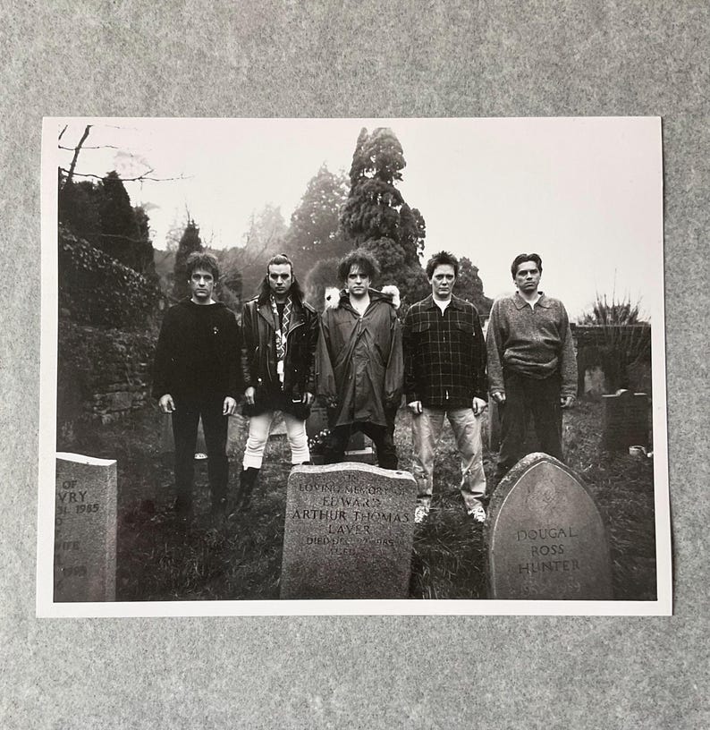 The Cure | Black & White Photo Print | Wild Mood Swings, 1996, Robert Smith, Simon Gallup | Rare The Cure Photograph, Gift For The Cure Fan image 4