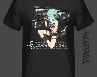 Sword Anime Art Online Shirt Men's Personalised Crew Neck Short Sleeve T  Shirt Fashion Graphic Tees Black Small