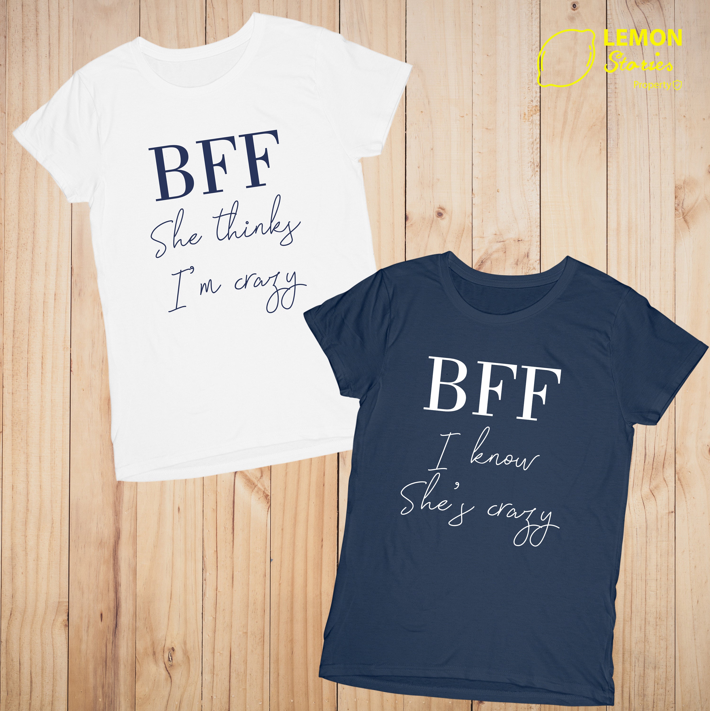 Best Friends Matching Tshirts Bff tshirt Price for 1 Etsy