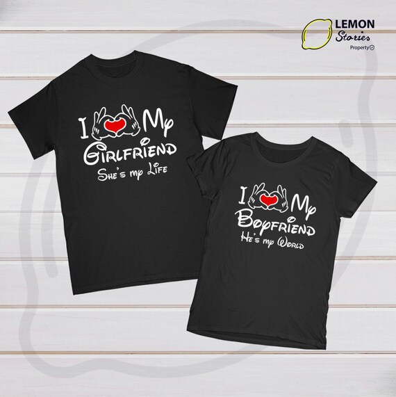 boyfriend girlfriend disney shirts