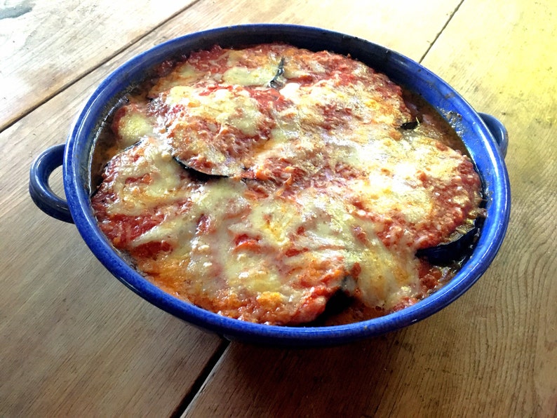 Blue Ceramic Casserole Dish Ovenproof Au Gratin Dish Ceramic Etsy