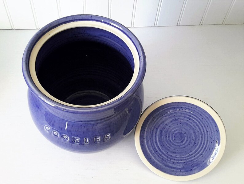 Ceramic Cookie Jar With Lid Handmade Pottery Cookie Jar Etsy UK