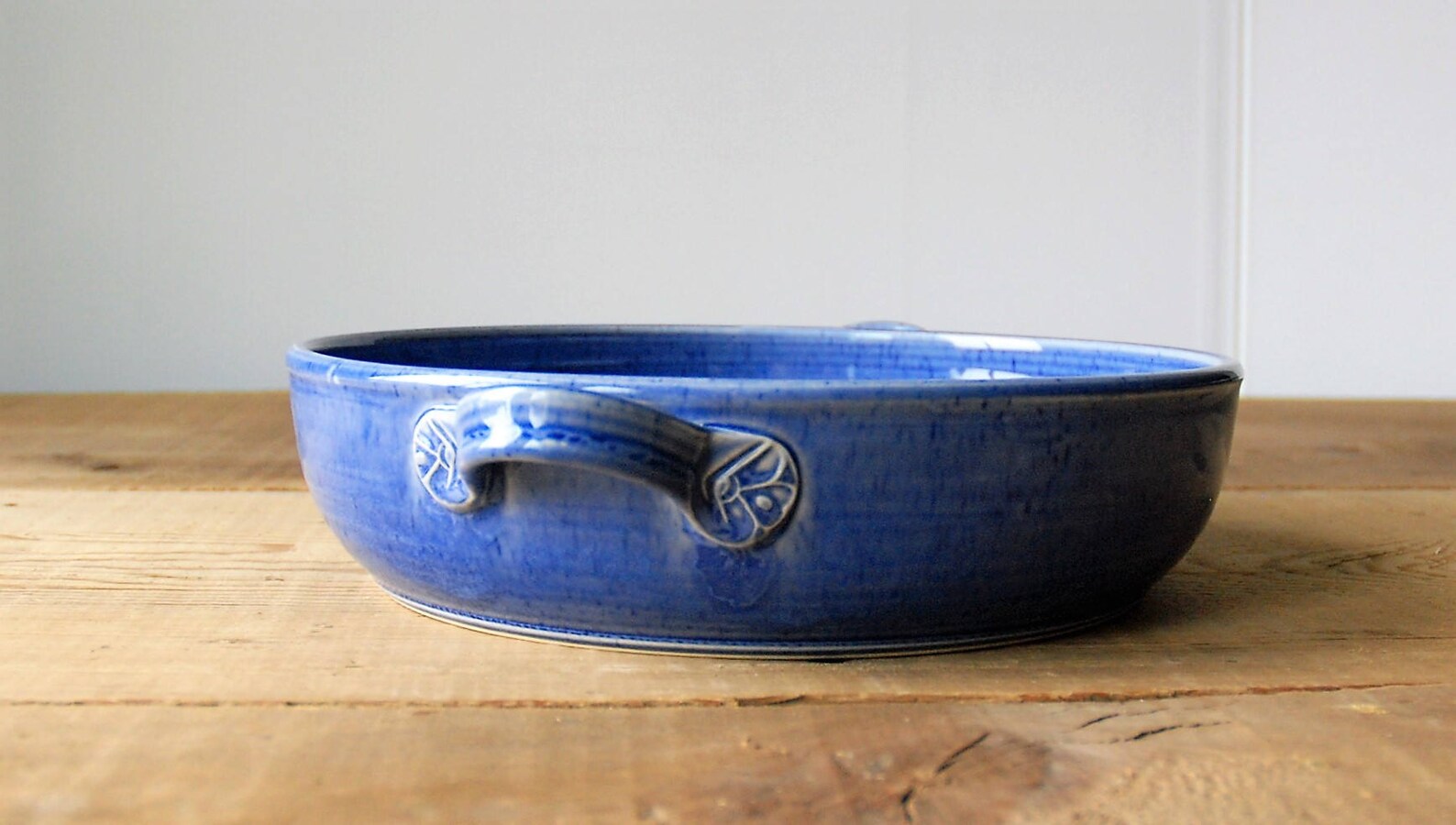 Blue Ceramic Casserole Dish Ovenproof Au Gratin Dish Ceramic Etsy
