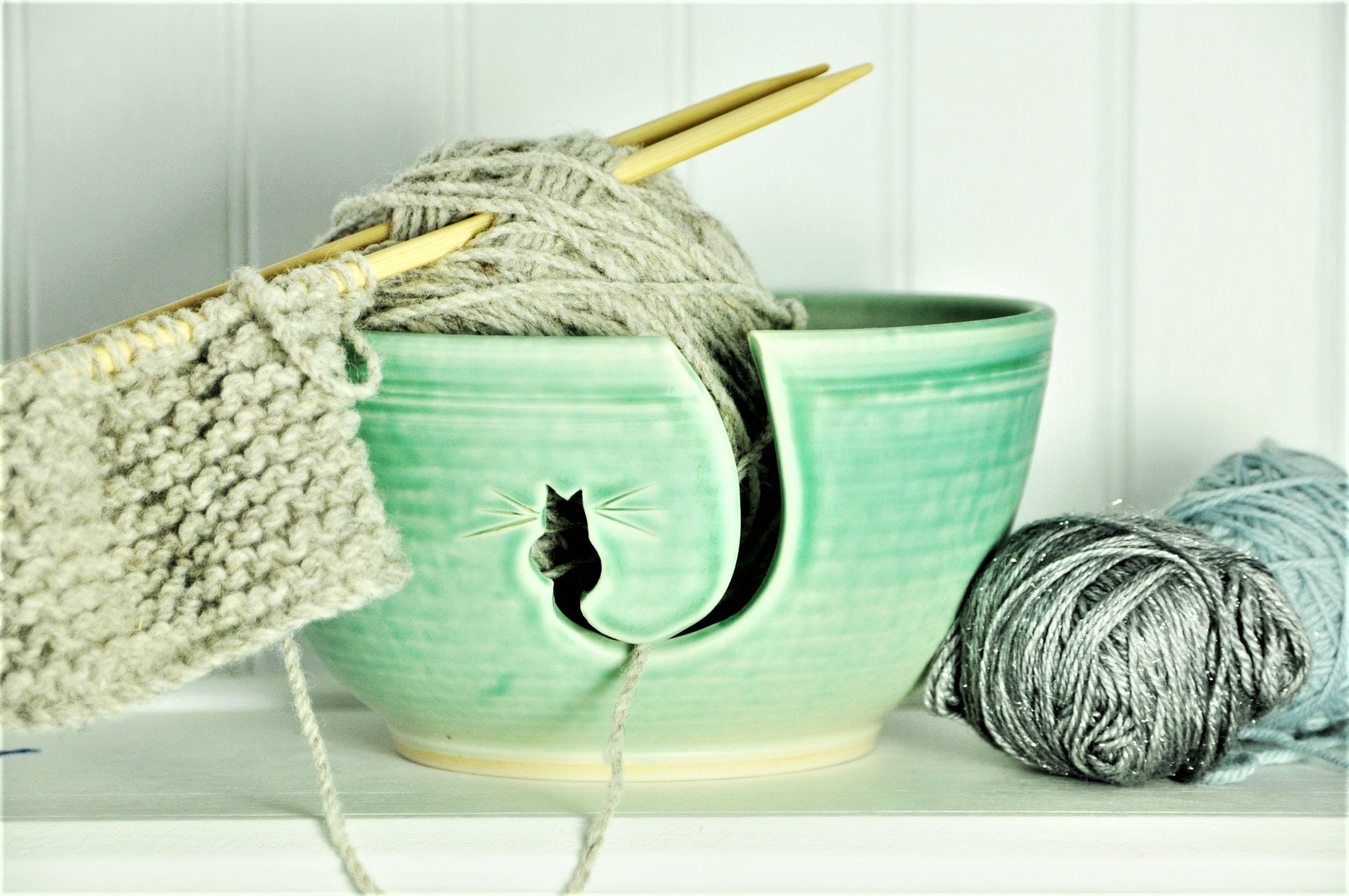 Jumbo Yarn Bowl With Multiple Holes Extra Extra Large Yarn Bowl Knitting  Bowl Crochet Bowl Lead Free MADE TO ORDER 