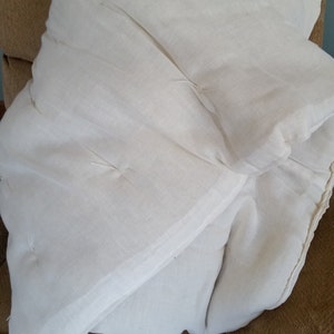 Queen Size Wool Comforter Batt, from Michigan grown wool, with Cheesecloth Lining 90 X90. Virgin Wool. image 3