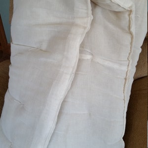 Queen Size Wool Comforter Batt, from Michigan grown wool, with Cheesecloth Lining 90 X90. Virgin Wool. image 2
