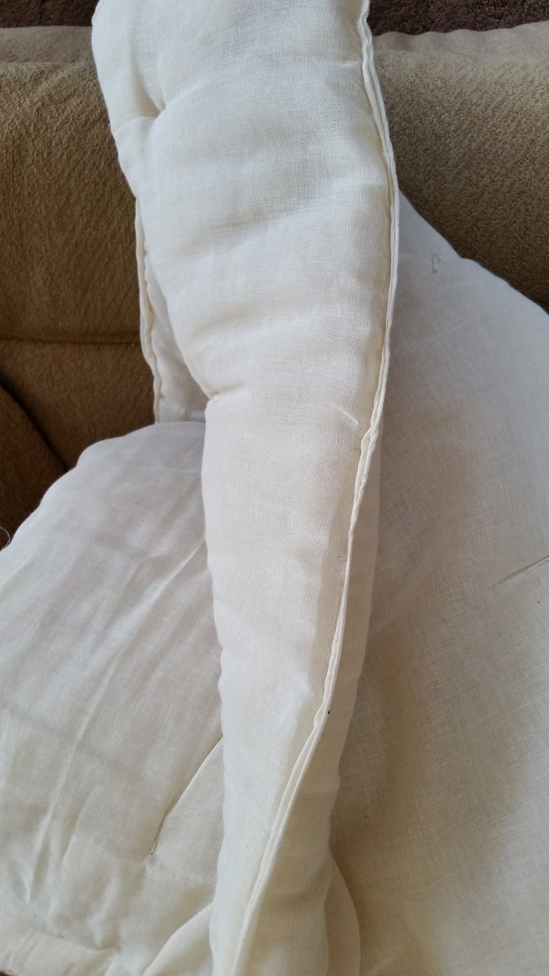 Queen Size Wool Comforter Batt, from Michigan grown wool, with Cheesecloth Lining 90 X90. Virgin Wool. image 4